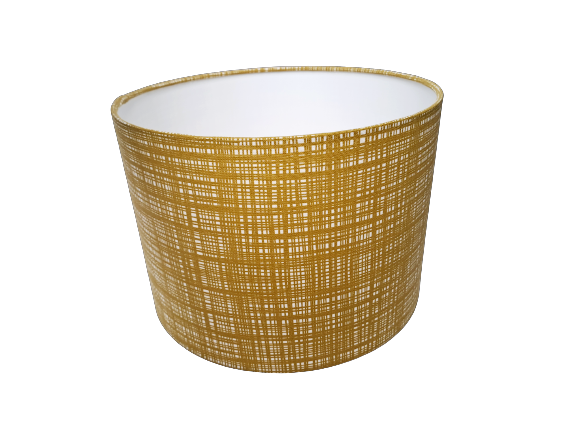 Scribble print lampshade in olive