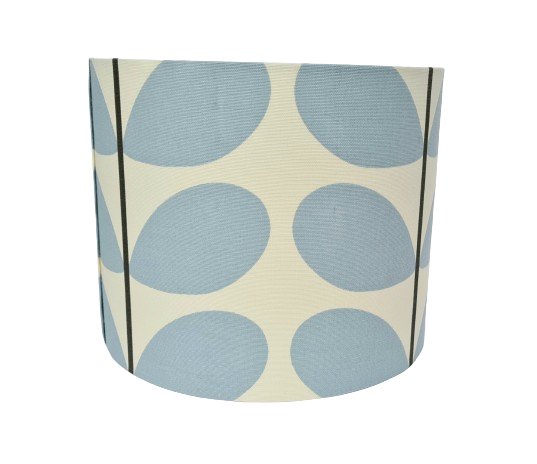 Large stem lampshade in blue and black