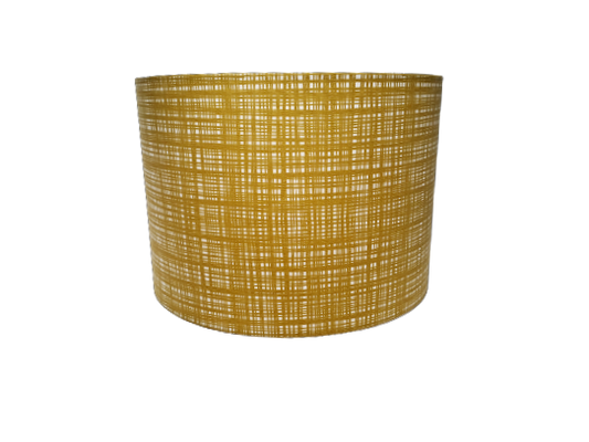 Scribble print lampshade in olive