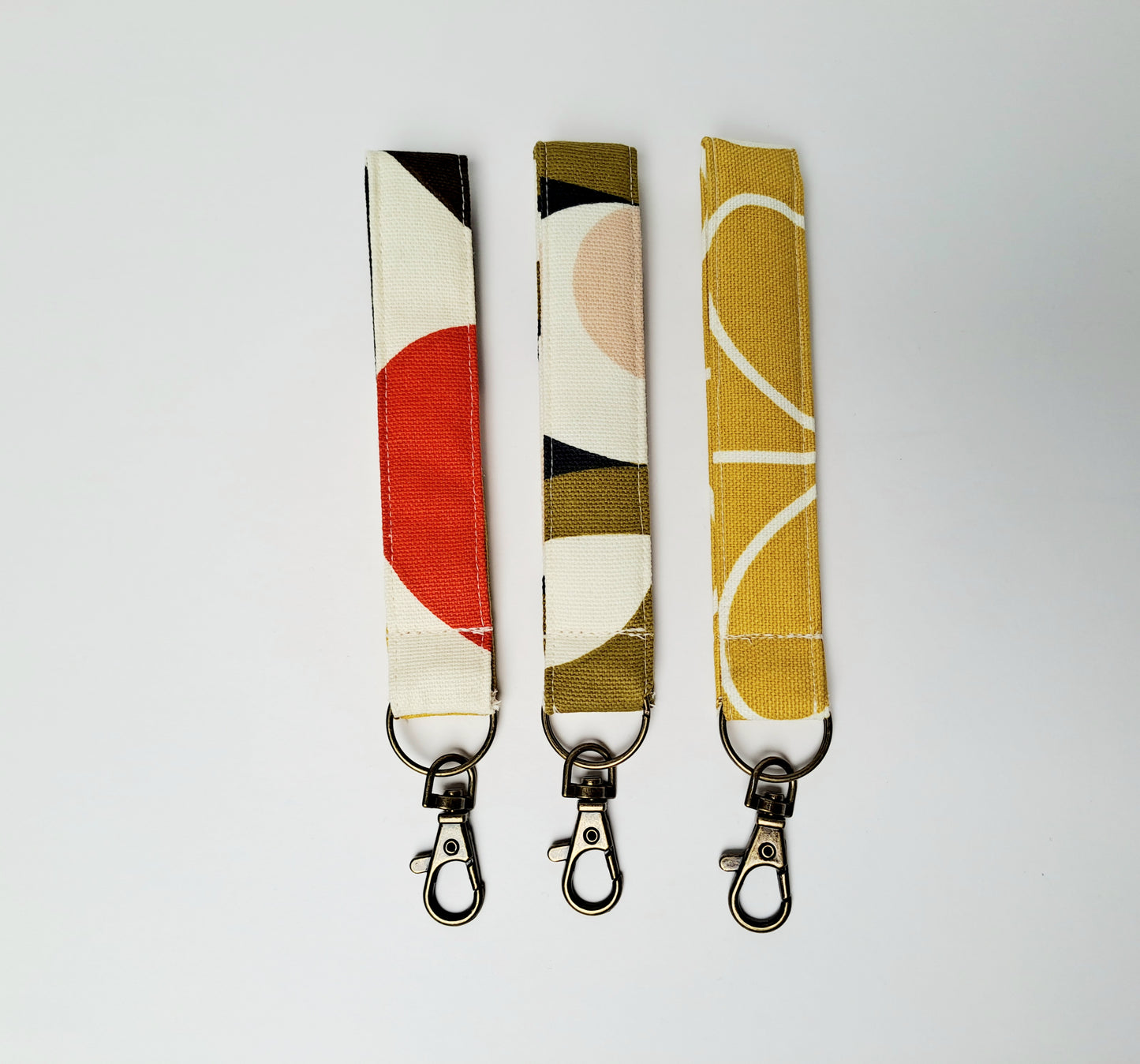 Fabric wristlet, key chain, bracelet in a selection of prints