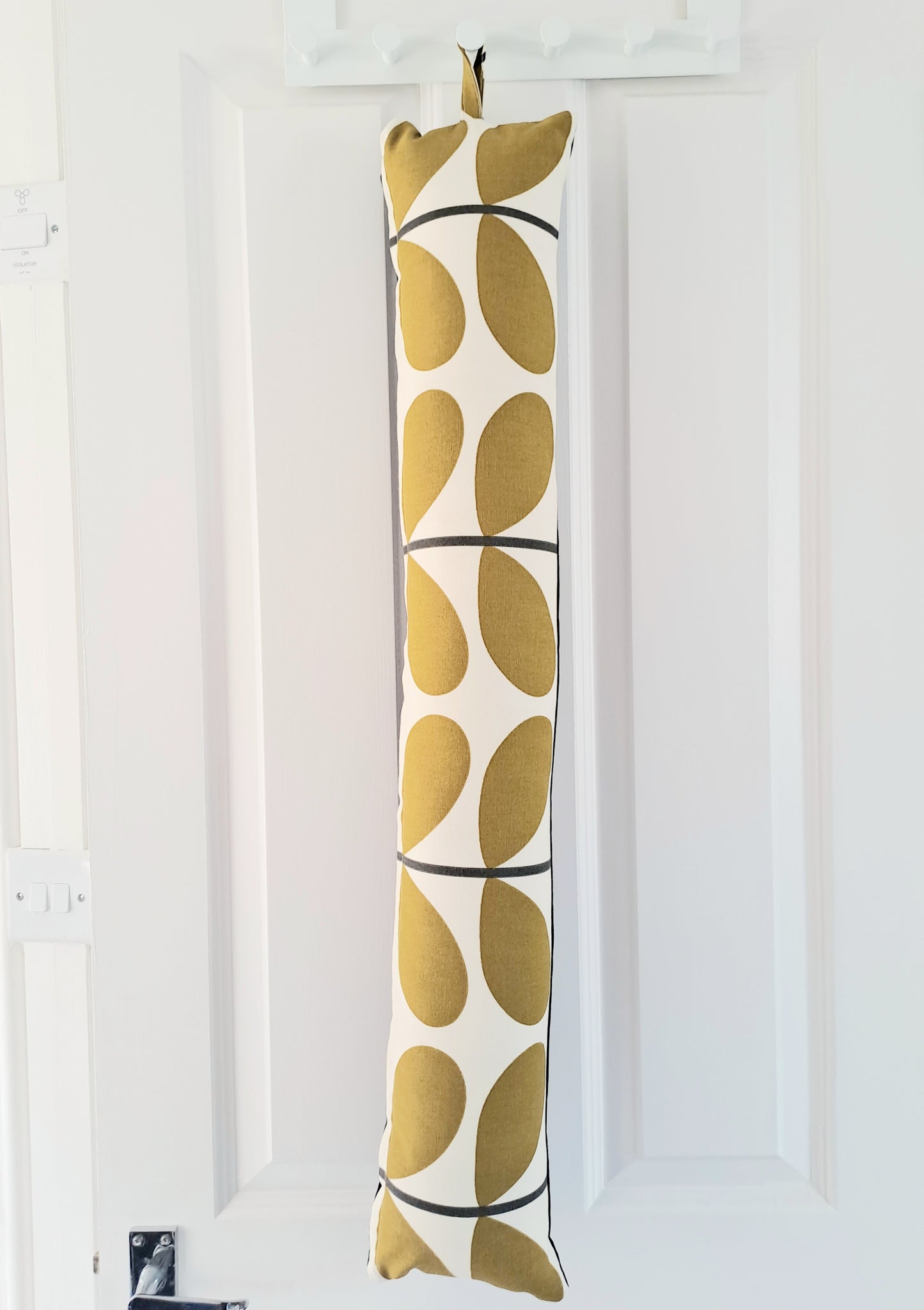 Large stem draught excluder in olive