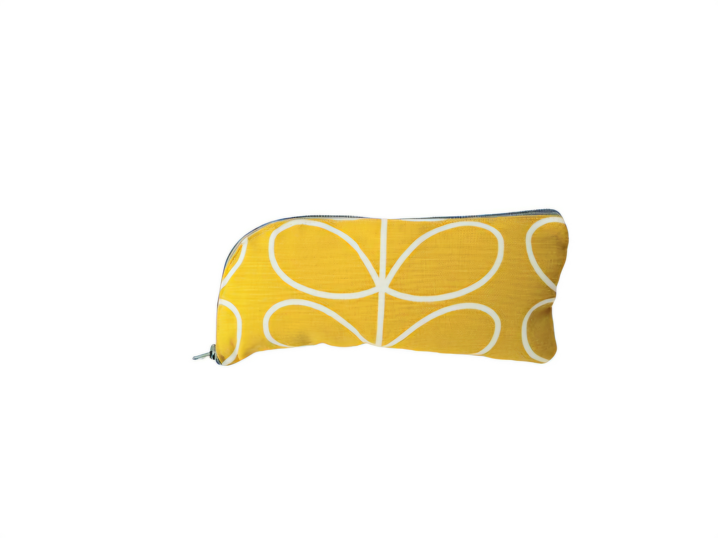 Linear stem print glasses/sunglasses case in mustard