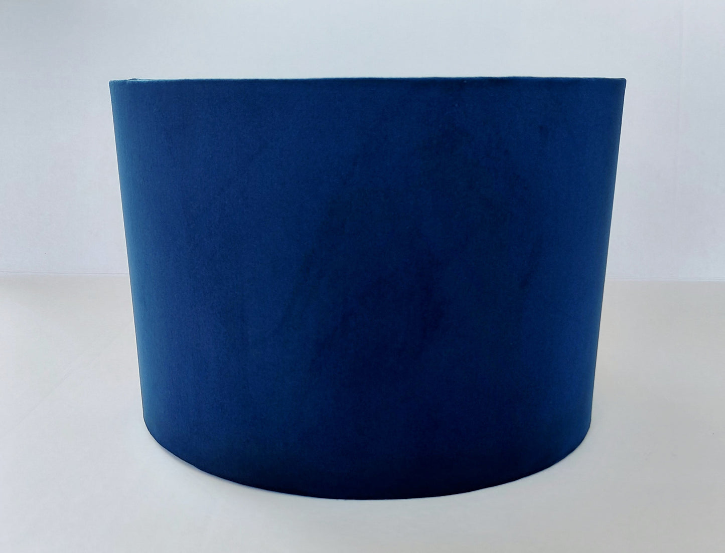 Double sided velvet lampshade with William Morris lining