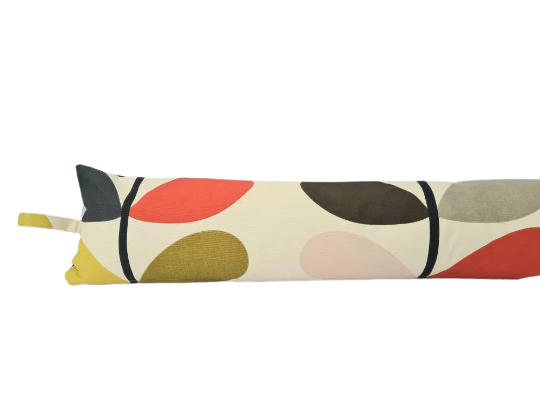 Multicoloured large stem print draught excluder