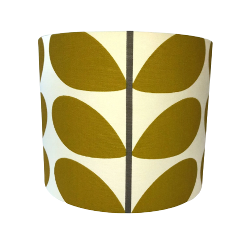 Large stem lampshade in olive