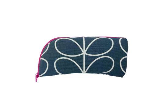 Linear stem print glasses/sunglasses case in grey