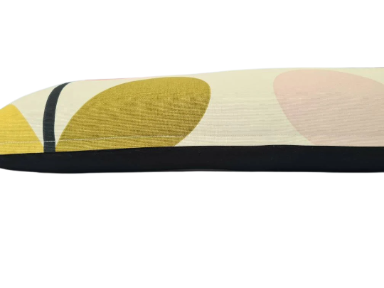 Multicoloured large stem print draught excluder